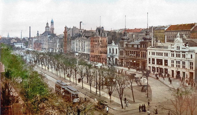 Bild Spielbudenplatz Hamburg um 1900