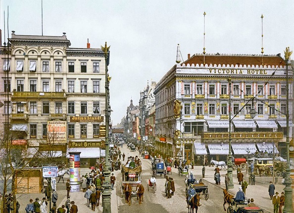 Bild unter den Linden Berlin um 1900